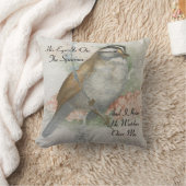 注意深いスパロウ水の色絵を描のバイブル引用文 クッション (ブランケット)