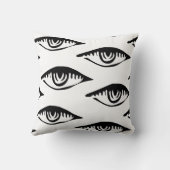 注意深い目のヴィンテージ クッション (裏面)