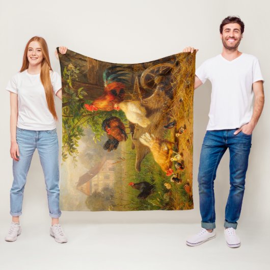 注意深い目 カール・ユッツ 1916年 農場 フリースブランケット (インサイチュ)