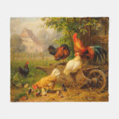 注意深い目 カール・ユッツ 1916年 農場 フリースブランケット (正面(横))