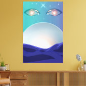 注意深い目 キャンバスプリント (インサイチュ (リビング))