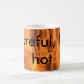 注意深い私は熱いマグです コーヒーマグカップ (中央)