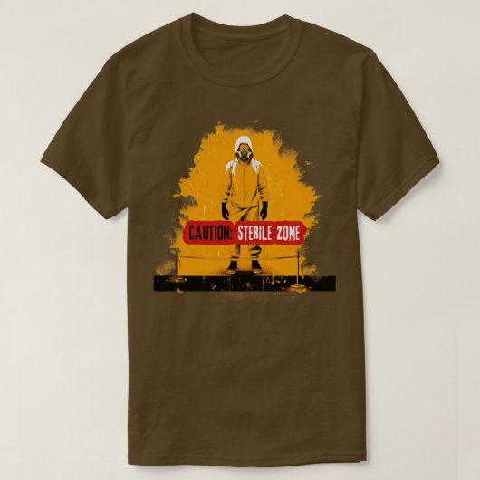 注意滅菌ゾーン1 Tシャツ (デザイン正面)