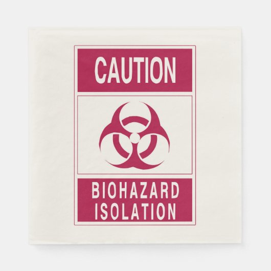 注意生物学的災害［有害物質］ スタンダードランチョンナプキン (正面)