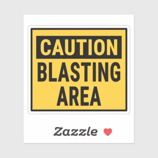 注意発破区域 シール (シート)