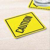 注意紙コースター スクエアペーパーコースター (アングル)