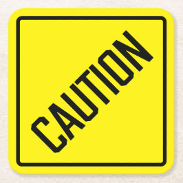 注意紙コースター スクエアペーパーコースター