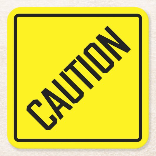 注意紙コースター スクエアペーパーコースター (正面)