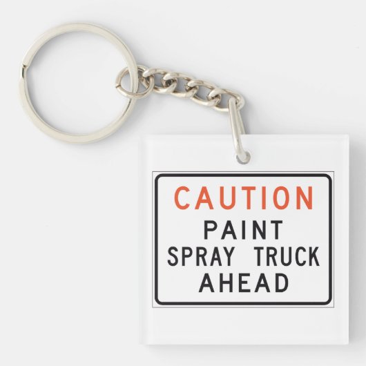 注意絵を描スプレー キーホルダー (正面)
