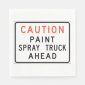 注意絵を描スプレー スタンダードランチョンナプキン (正面)