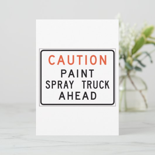 注意絵を描スプレー 招待状 (スタンド正面)