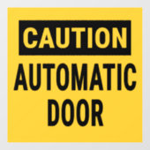 注意自動ドア ウィンドウサイン (シート)