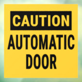 注意自動ドア ウィンドウサイン (シート3)