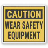 注意衣服安全器 シール (正面)