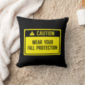 注意衣服秋保護標識 クッション (ブランケット)