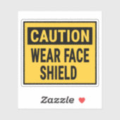 注意衣服顔シールド シール (シート)