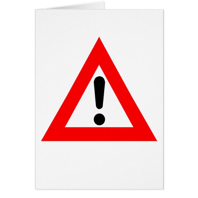 注意記号 (正面)