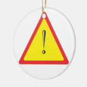 注意記号 セラミックオーナメント (左)
