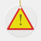注意記号 セラミックオーナメント (裏面)