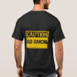 注意記号 – パパ踊り黄/黒 Tシャツ<br><div class="desc">注意記号 – パパ踊り黄/黒</div>
