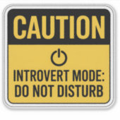 注意記号 – 内向きモー警告ド シール (正面)