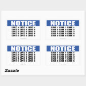 注意記号（最大5行） 長方形シール (シート)