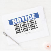 注意記号（最大5行） 長方形シール (封筒)