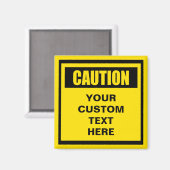 注意警告用のカスタム磁石 マグネット (正面/裏面)