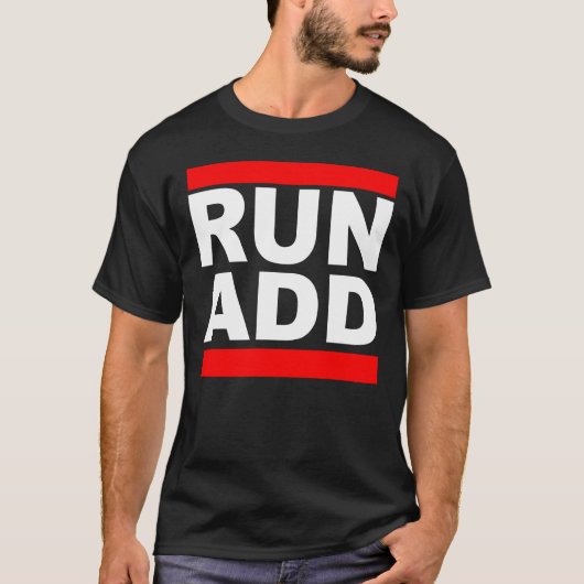 注意走欠おもしろい失障害を加える Tシャツ (正面)