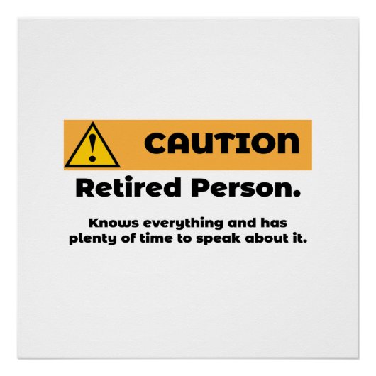 注意退職した者 ポスター (正面)