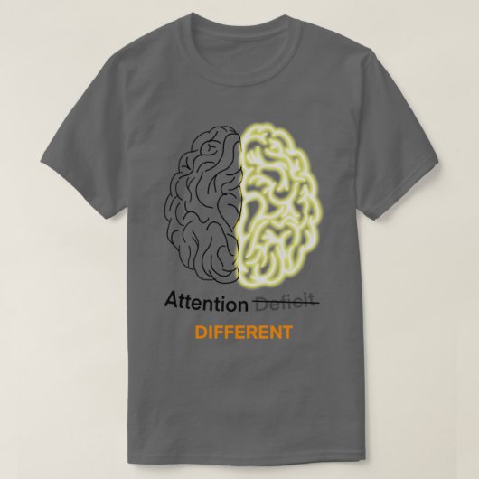 注意違うアドヘド脳3 Tシャツ (デザイン正面)