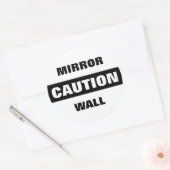 注意鏡壁 ラウンドシール (封筒)