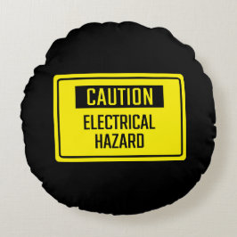 注意電気的危険信号 ラウンドクッション