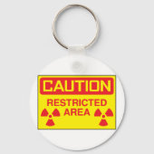 注意領域放射線障害警告症 キーホルダー (裏面)
