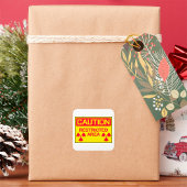 注意領域放射線障害警告症 スクエアシール