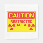 注意領域放射線障害警告症 スタンダードランチョンナプキン (正面)