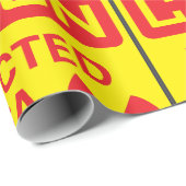 注意領域放射線障害警告症 ラッピングペーパー (ロールコーナー)