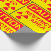 注意領域放射線障害警告症 ラッピングペーパー