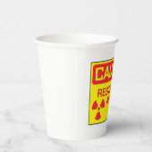 注意領域放射線障害警告症 紙コップ (右)