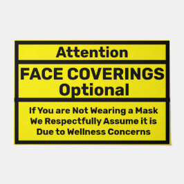 注意顔のカバーが必要 – 医療控除 ドアマット