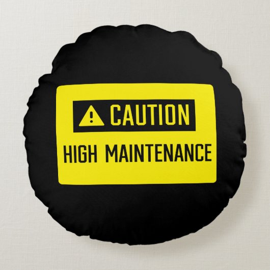注意高メンテナンスの兆候 ラウンドクッション (正面)