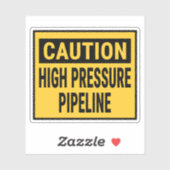 注意高圧パイプライン シール (シート)