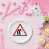 注意高齢者 – UK交通標識 ペーパープレート (パーティー)