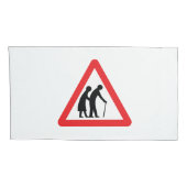 注意高齢者 – UK交通標識 枕カバー (裏面-右)