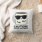 注意100%ホットネスおもしろいコーヒーパン クッション (ブランケット)