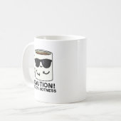 注意100%ホットネスおもしろいコーヒーパン コーヒーマグカップ (正面左)