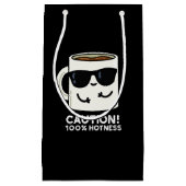 注意100%ホットネスおもしろいコーヒーパンDark BG スモールペーパーバッグ (正面)