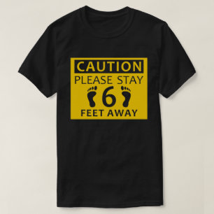 注意6足 遠くに Tシャツ