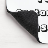 注意 – あなたのカスタム文字はここに行く！ マウスパッド (コーナー)