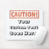 注意 – あなたのカスタム文字はここに行く！ マウスパッド (マウス)
